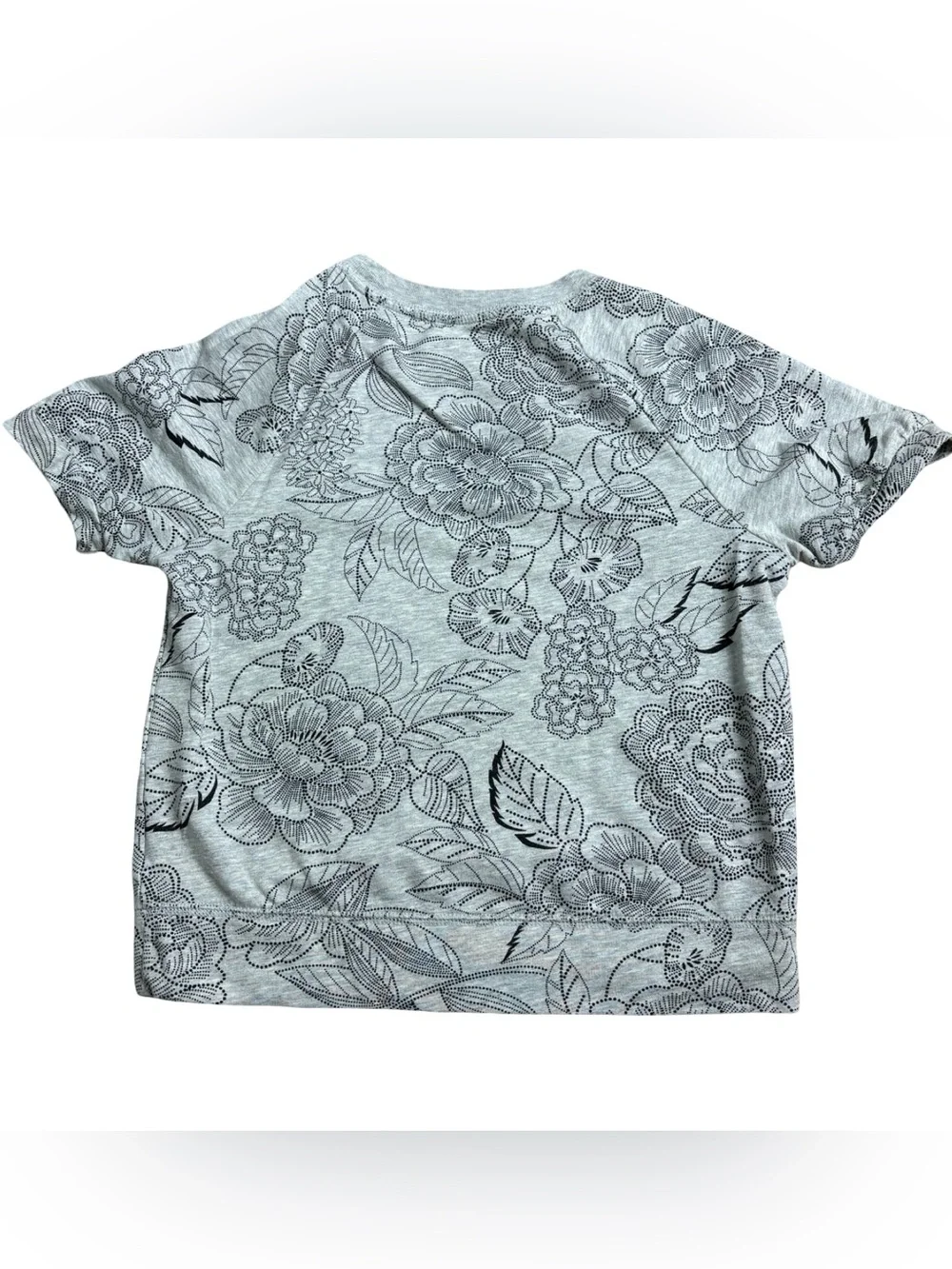 Gap Kids Floral Short Sleeve Sweatshirt Top